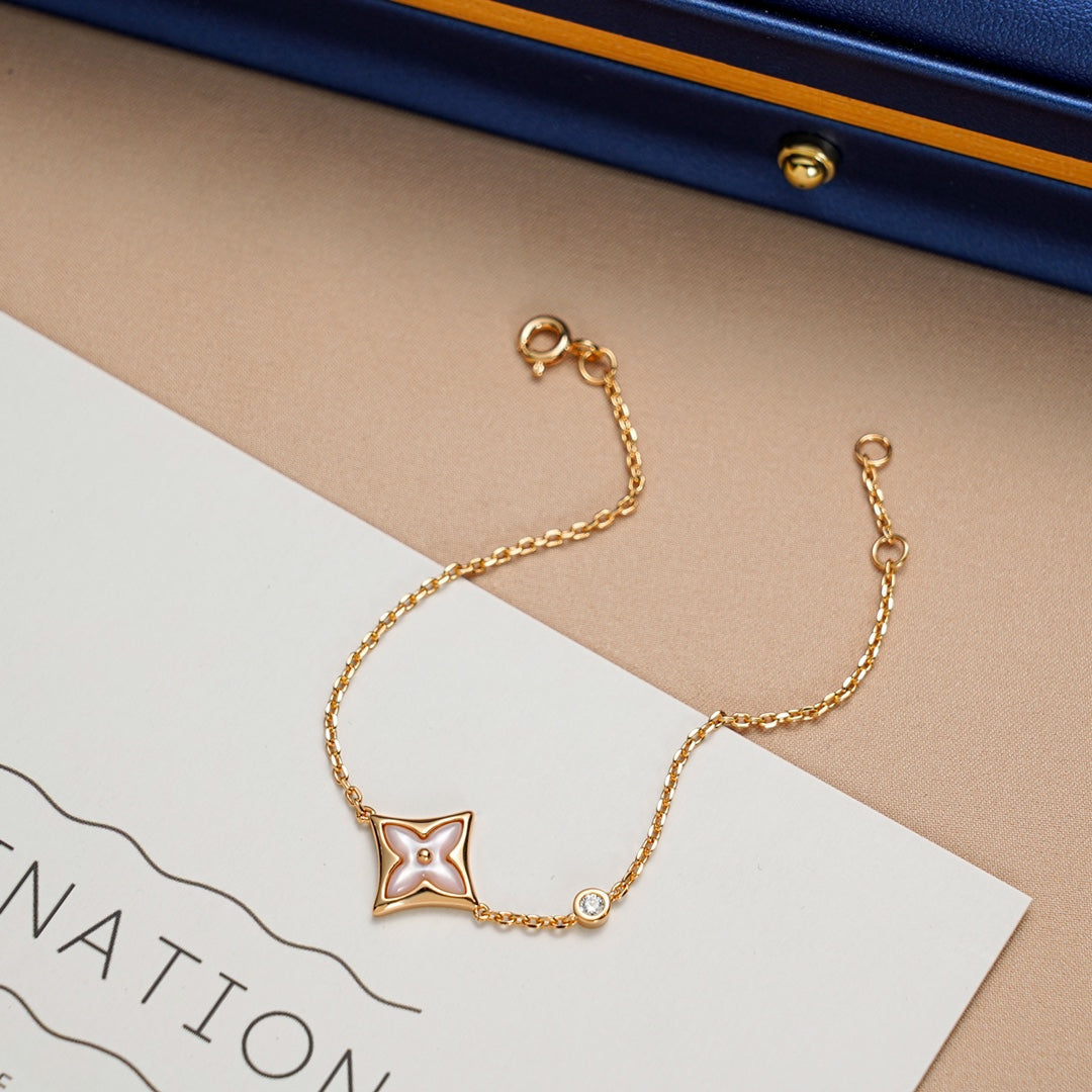 [Stars Jewelry]STAR 1 DIAMOND PINK GOLD BRACELET