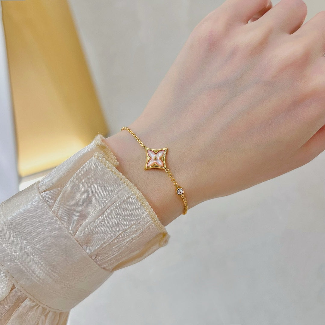 [Stars Jewelry]STAR 1 DIAMOND PINK GOLD BRACELET
