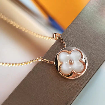 [Stars Jewelry]SUN MOP GOLD 1 DIAMOND NECKLACE