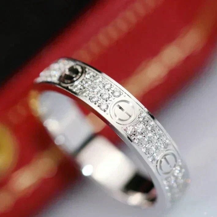[Stars Jewelry]LOVE RING 3.6MM DIAMOND PAVED
