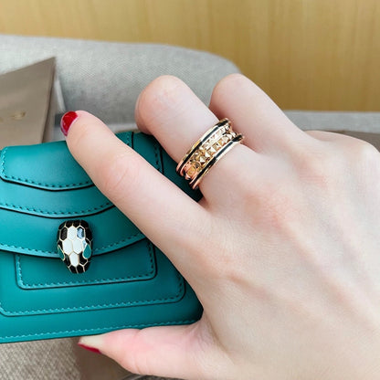 [Stars Jewelry]ZERO 1 PINK GOLD BLACK CERAMIC RING