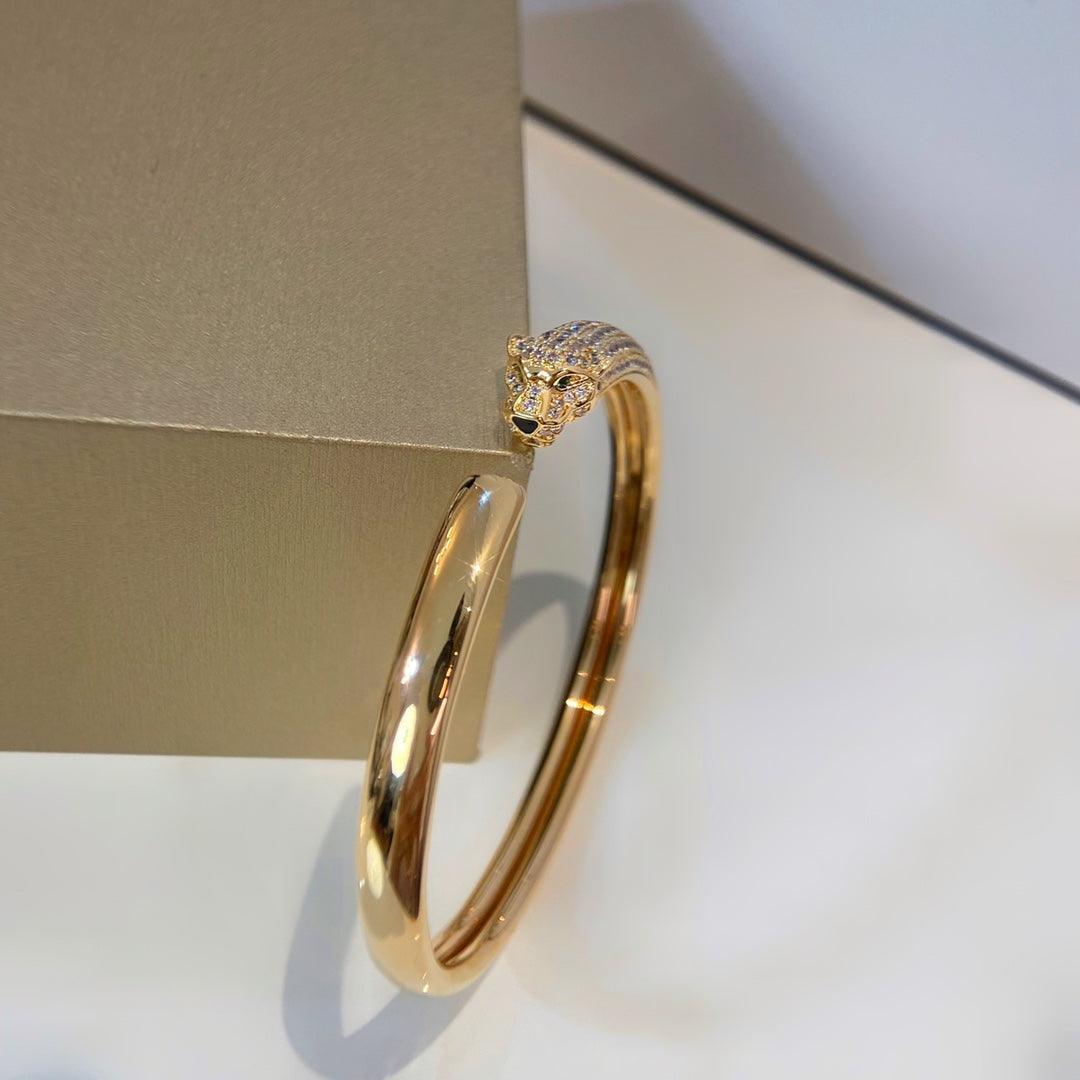 [Stars Jewelry]PANTHERE GOLD DIAMOND OPEN BRACELET