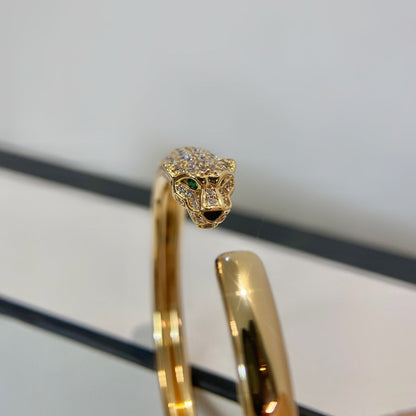 [Stars Jewelry]PANTHERE GOLD DIAMOND OPEN BRACELET