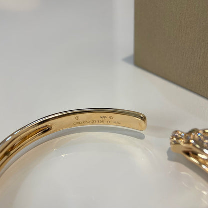 [Stars Jewelry]PANTHERE GOLD DIAMOND OPEN BRACELET