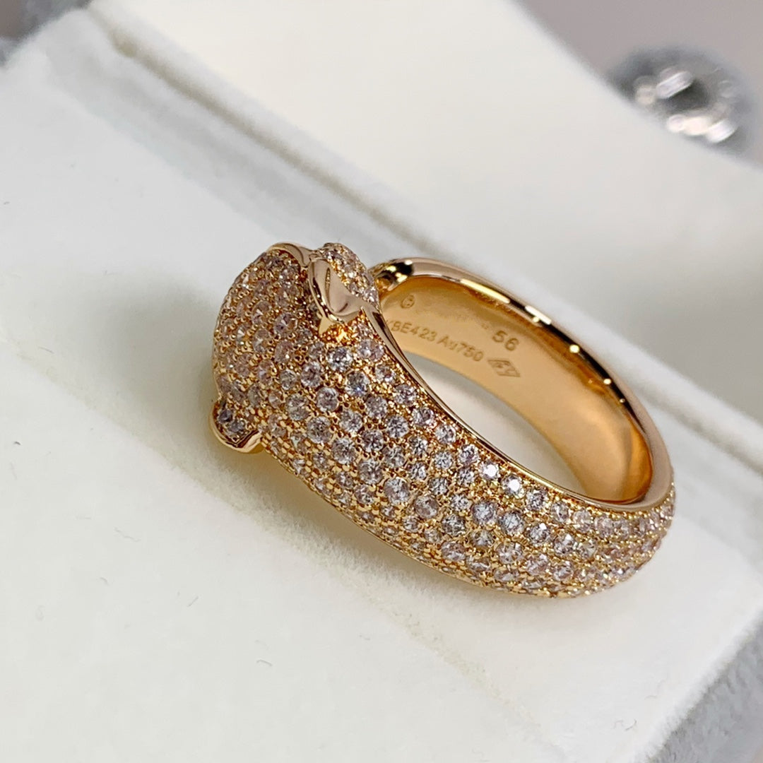 [Stars Jewelry]PANTHERE PINK GOLD DIAMOND RING