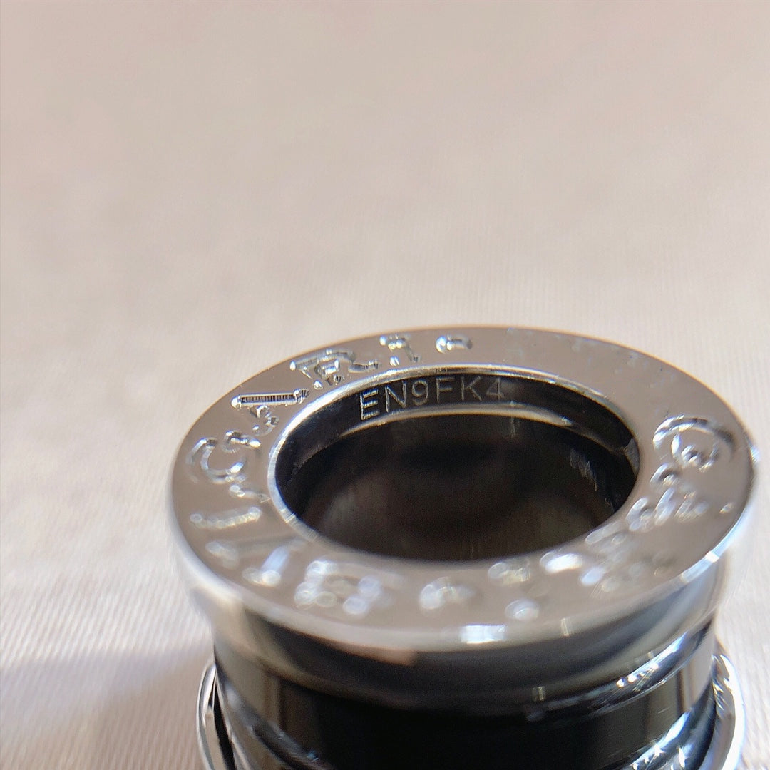 [Stars Jewelry]ZERO 1 BLACK CERAMIC SILVER NECKLACE