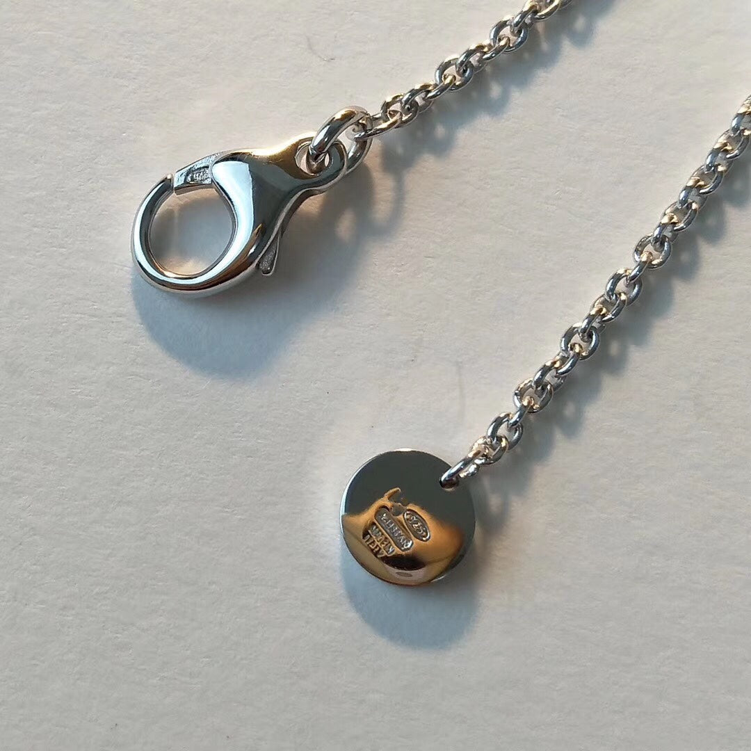 [Stars Jewelry]ZERO 1 BLACK CERAMIC SILVER NECKLACE