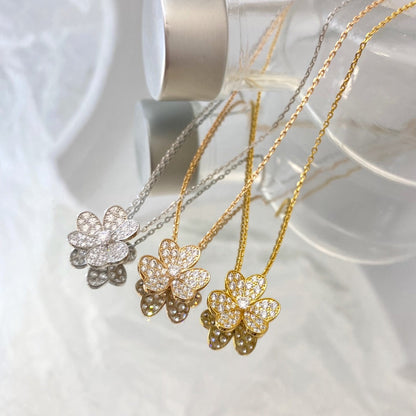 [Stars Jewelry]FLOWER DIAMOND NECKLACE