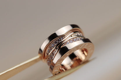 [Stars Jewelry]ZERO 1 PINK GOLD DIAMOND NECKLACE