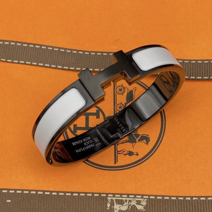 [Stars Jewelry]H BRACELET 12MM BLACK WHITE CERAMIC