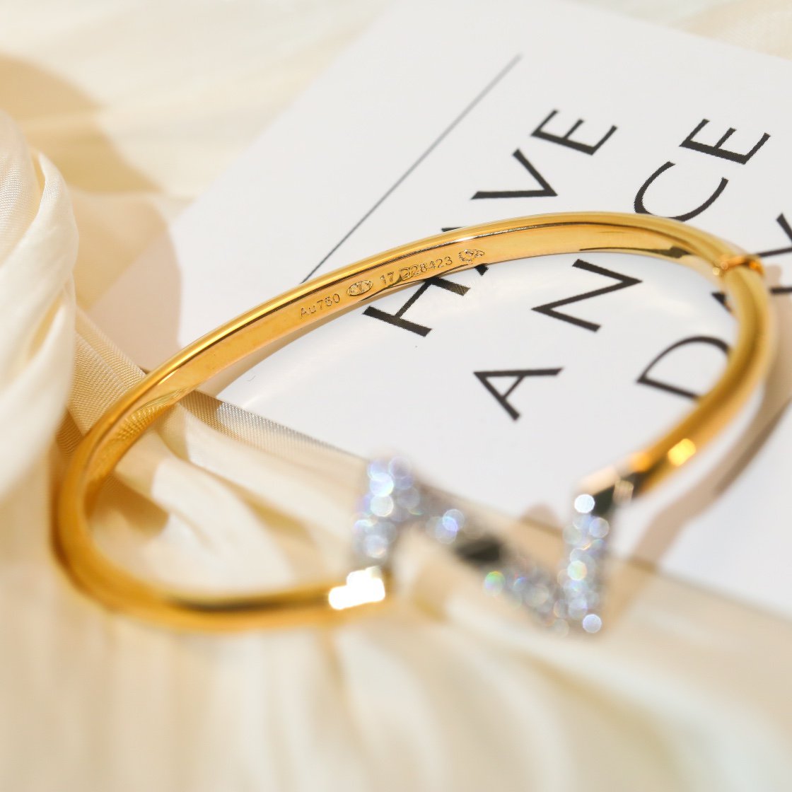 [Stars Jewelry]VOLTE UPSITE DOWN GOLD DIAMOND BRACELET