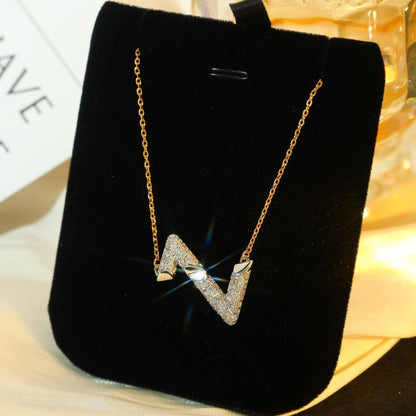 [Stars Jewelry]VOLT SILVER DIAMOND PEDANT NECKLACE