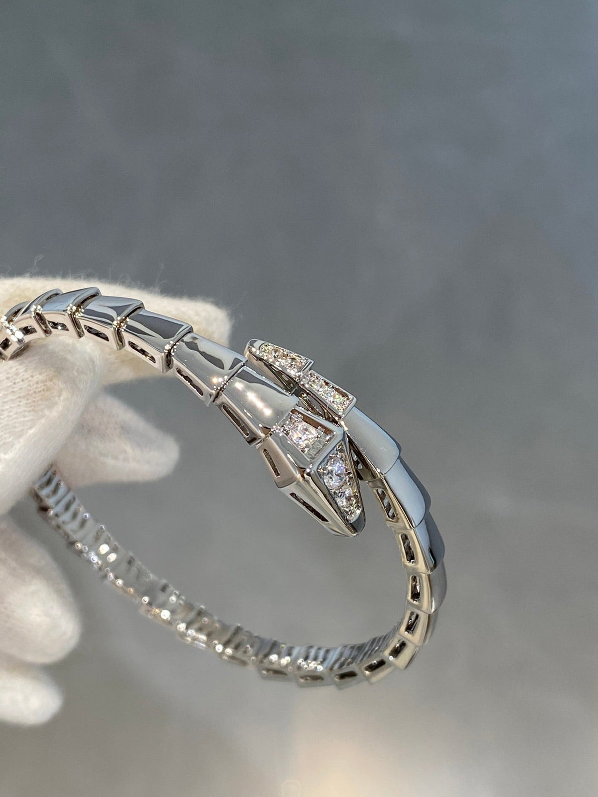 [Stars Jewelry]SERPENTI BRACELET DIAMONDS SILVER