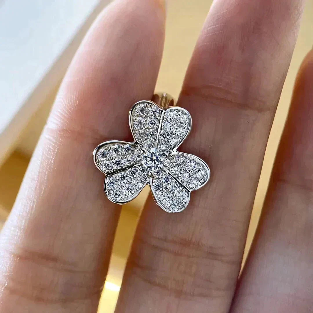 [Stars Jewelry]CLOVER COMOS DIAMOND EARRINGS SILVER