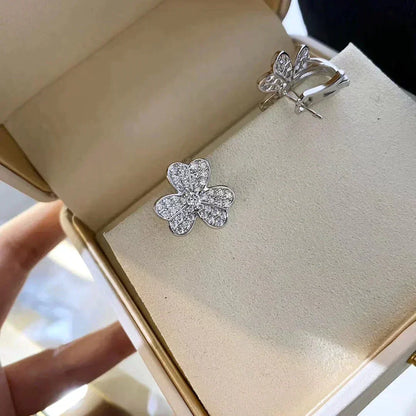 [Stars Jewelry]CLOVER COMOS DIAMOND EARRINGS SILVER
