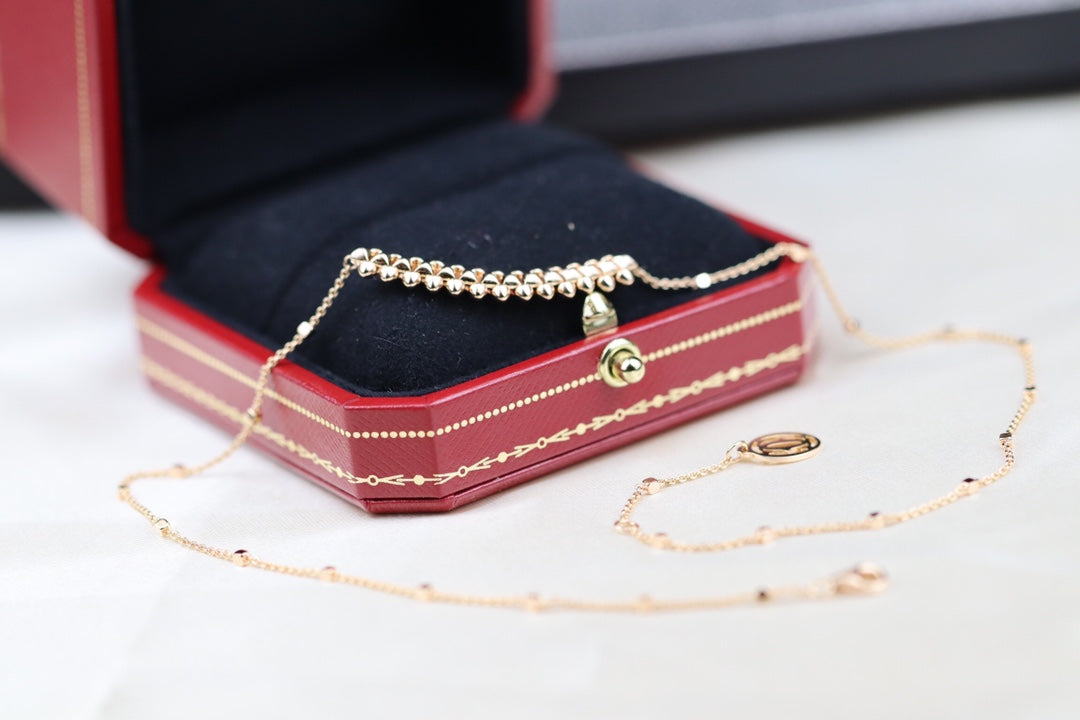 [Stars Jewelry]CLASH PINK GOLD NECKLACE