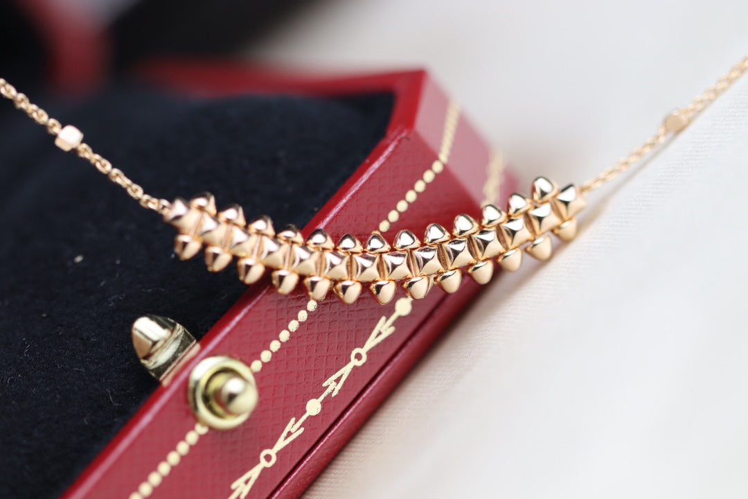 [Stars Jewelry]CLASH PINK GOLD NECKLACE