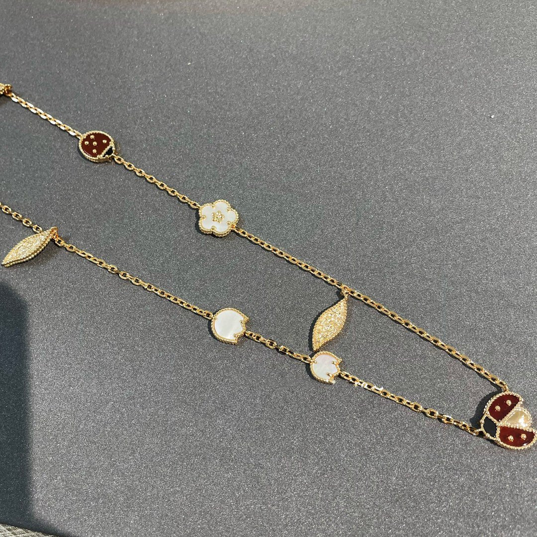 [Stars Jewelry]LUCKY SPRING 15 MOTIFS GOLD NECKLACE