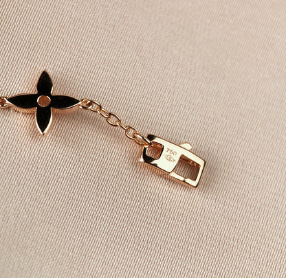 [Stars Jewelry]STAR AND SUN 7 MOTIFS GOLD BRACELET
