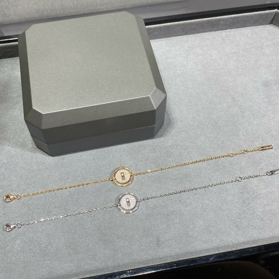 [Stars Jewelry]LUCKY MOVE DIAMOND PAVED BRACELET
