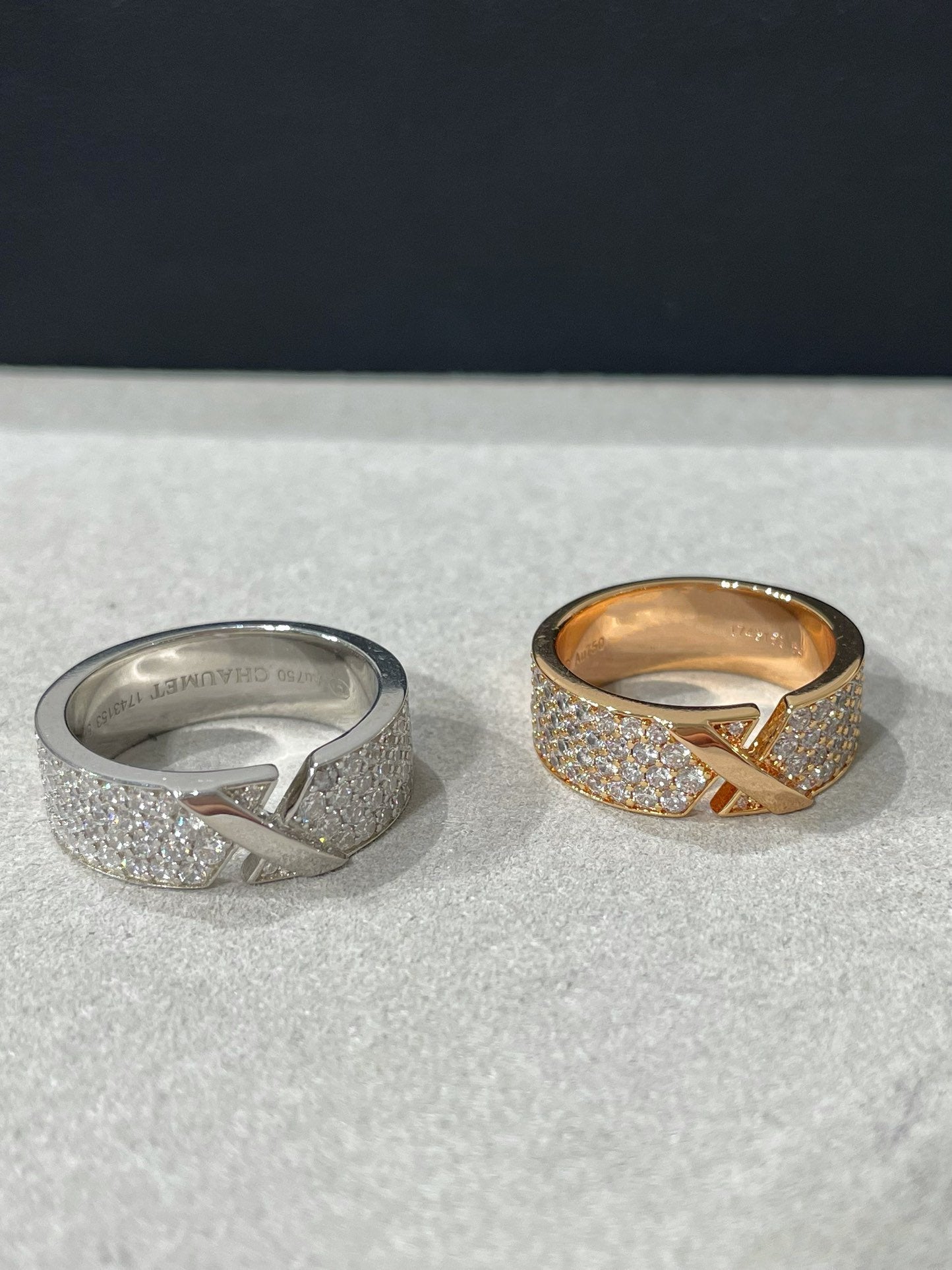 [Stars Jewelry]LIENS EVIDENCE  DIAMOND PAVED RING