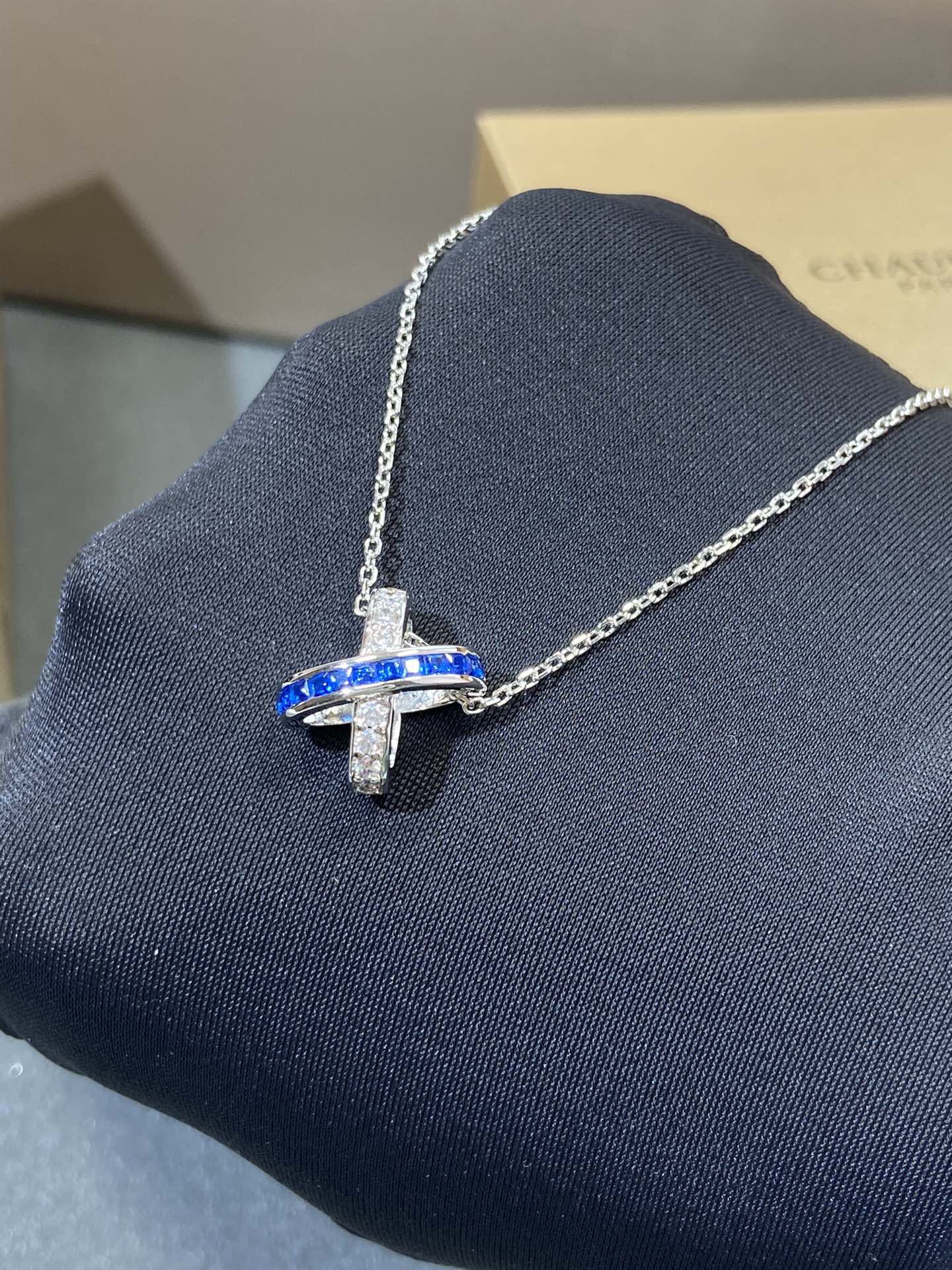 [Stars Jewelry]LIENS DIAMOND SILVER NECKLACE