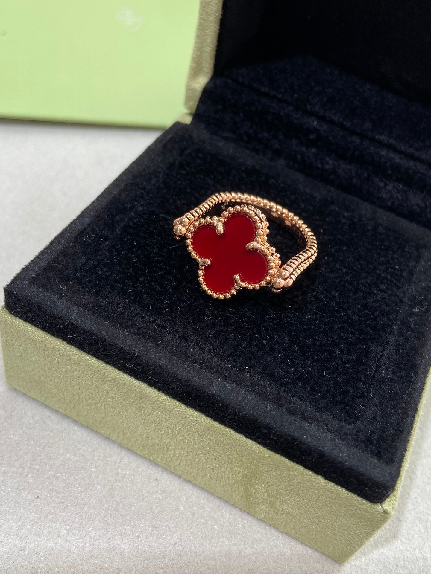 [Stars Jewelry]CLOVER RIVERSIBLE ROSE GOLD RING