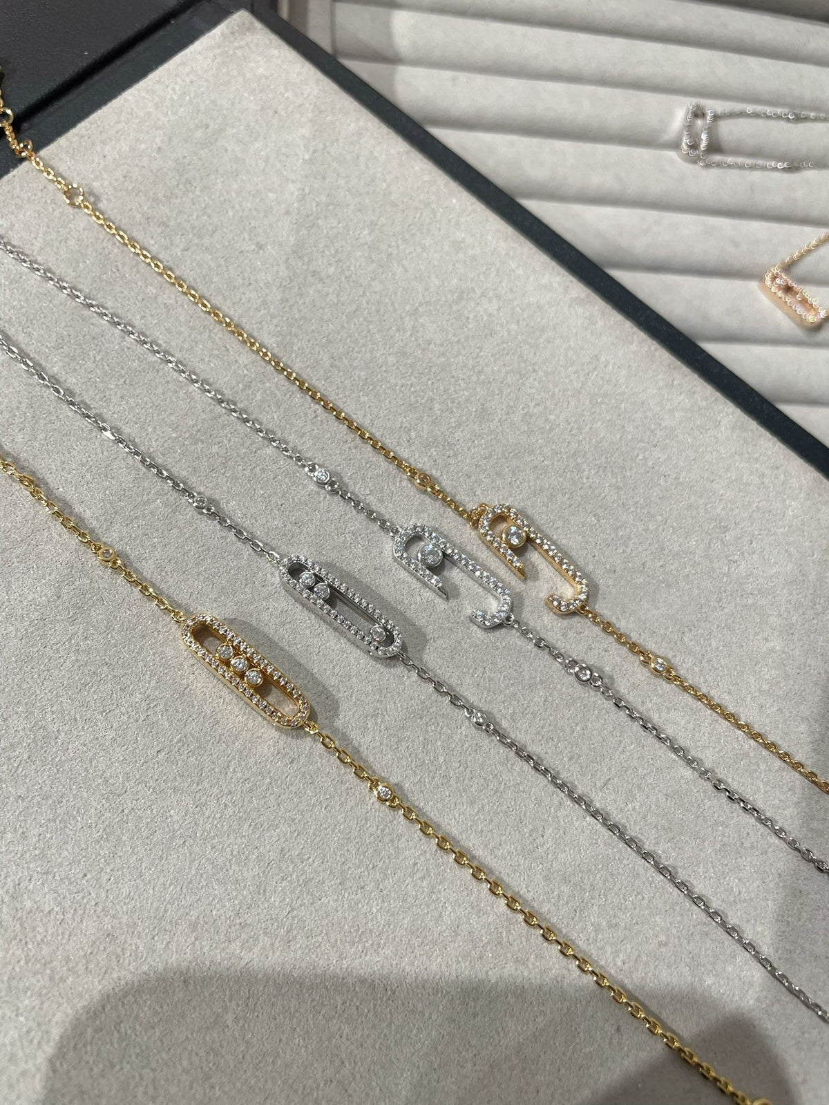 [Stars Jewelry]BABY MOVE DIAMOND BRACELET(Adjustable length)