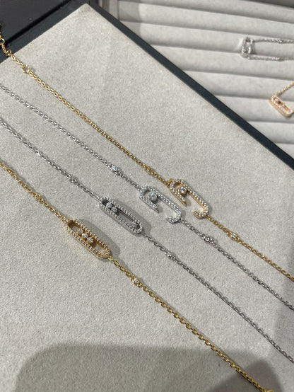 [Stars Jewelry]BABY MOVE DIAMOND BRACELET(Adjustable length)