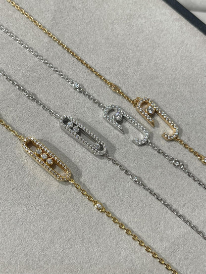 [Stars Jewelry]BABY MOVE DIAMOND BRACELET(Adjustable length)