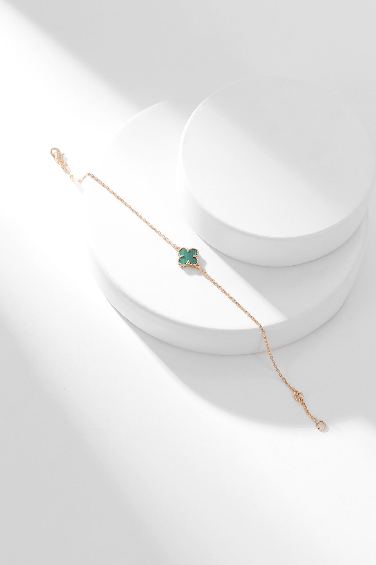 [Stars Jewelry]CLOVER BRACELET MALACHITE 1 MOTIF