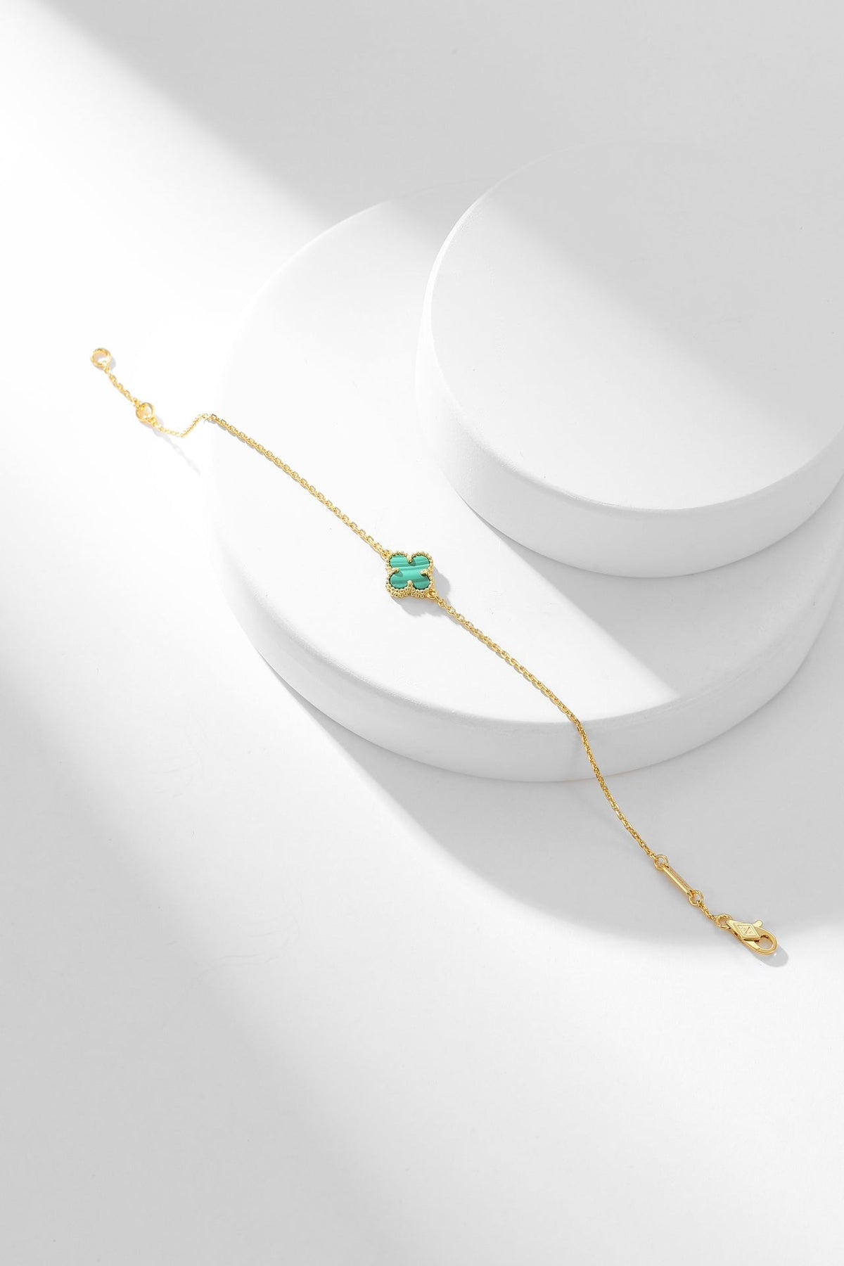 [Stars Jewelry]CLOVER BRACELET MALACHITE 1 MOTIF