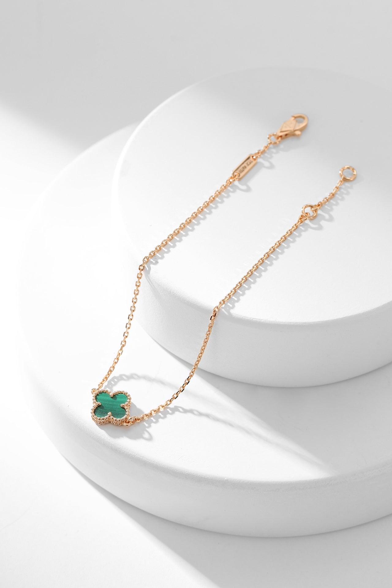 [Stars Jewelry]CLOVER BRACELET MALACHITE 1 MOTIF