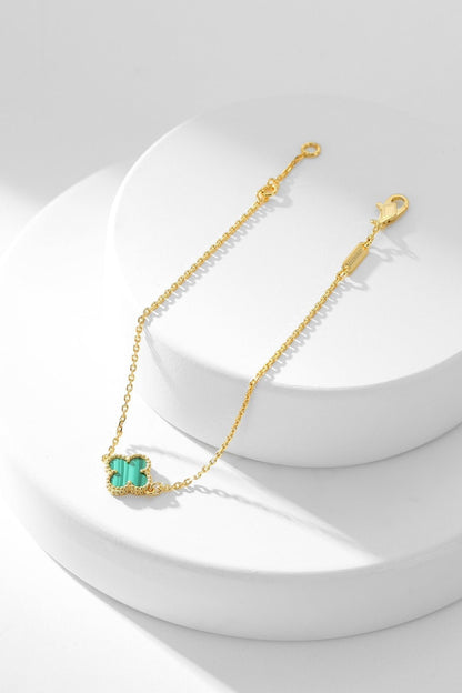 [Stars Jewelry]CLOVER BRACELET MALACHITE 1 MOTIF