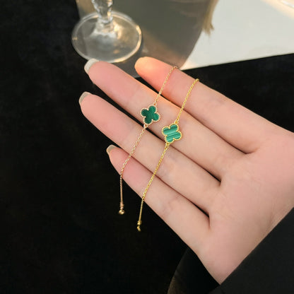 [Stars Jewelry]CLOVER BRACELET MALACHITE 1 MOTIF