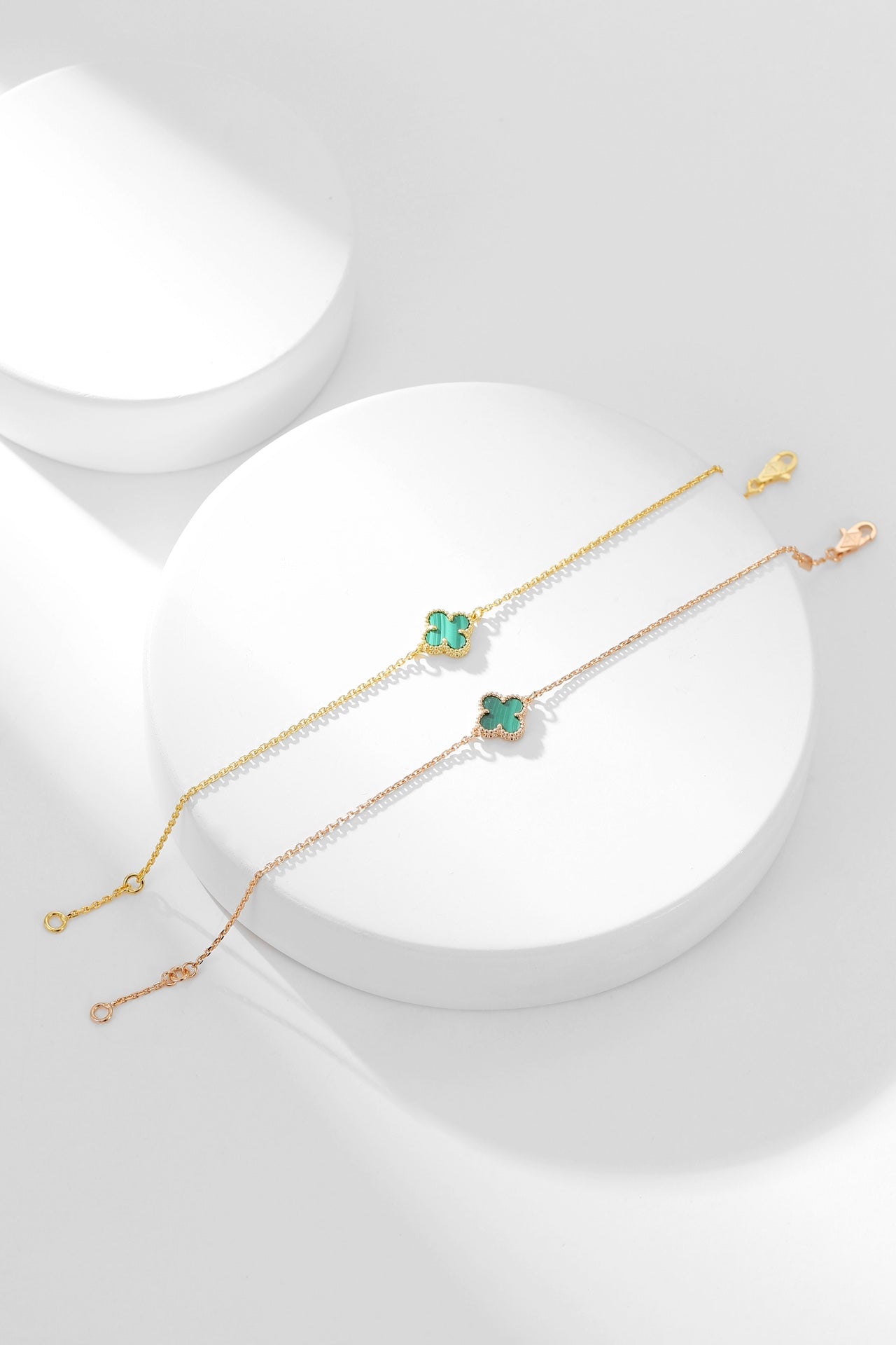 [Stars Jewelry]CLOVER BRACELET MALACHITE 1 MOTIF
