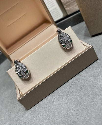 [Stars Jewelry]SERPENT DIAMOND STUD EARRINGS