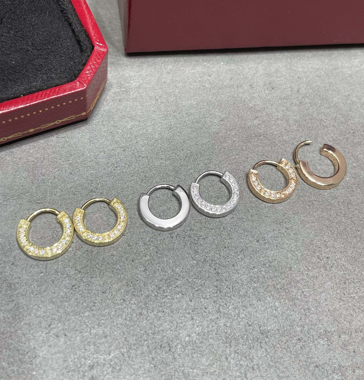 [Stars Jewelry]LOVE DIAMOND EARRINGS