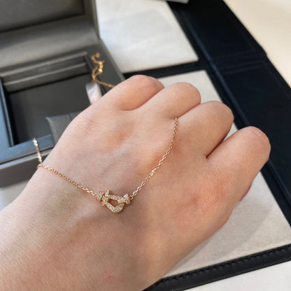 [Stars Jewelry]FORCE 10 DIAMOND PINK GOLD NECKLACE MINI MODEL
