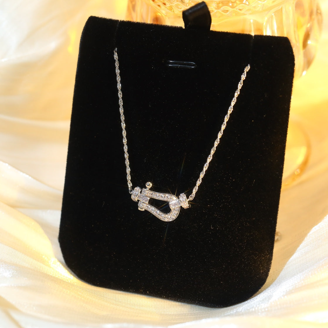 [Stars Jewelry]FORCE 10 DIAMOND SILVER NECKLACE MINI MODEL