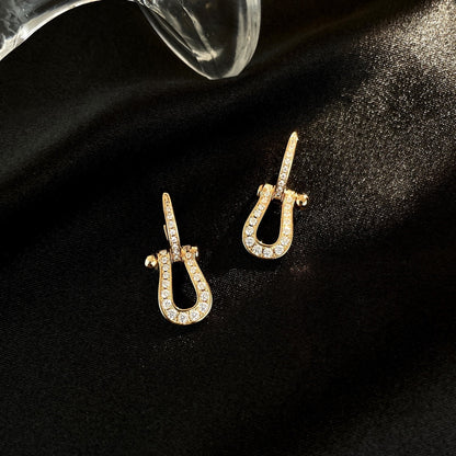 [Stars Jewelry]FORCE 10 FULL DIAMOND DROP EARRINGS MEDIUM MODEL