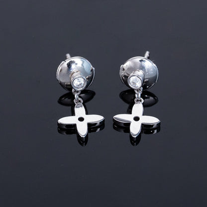 [Stars Jewelry]VIDYLLE SILVER DIAMOND MINI DROP EARRINGS