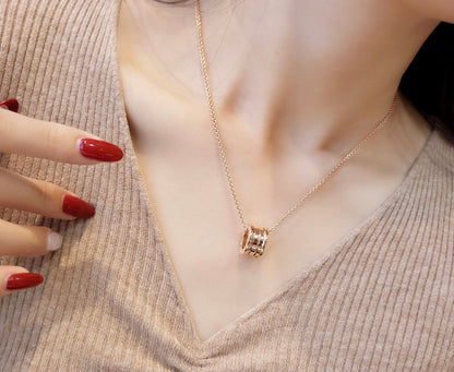 [Stars Jewelry]ZERO 1 PINK GOLD NECKLACE
