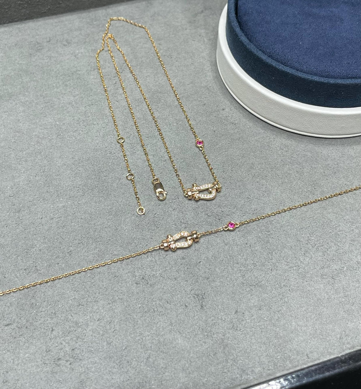 [Stars Jewelry]FORCE 10 DIAMOND PINK GOLD NECKLACE