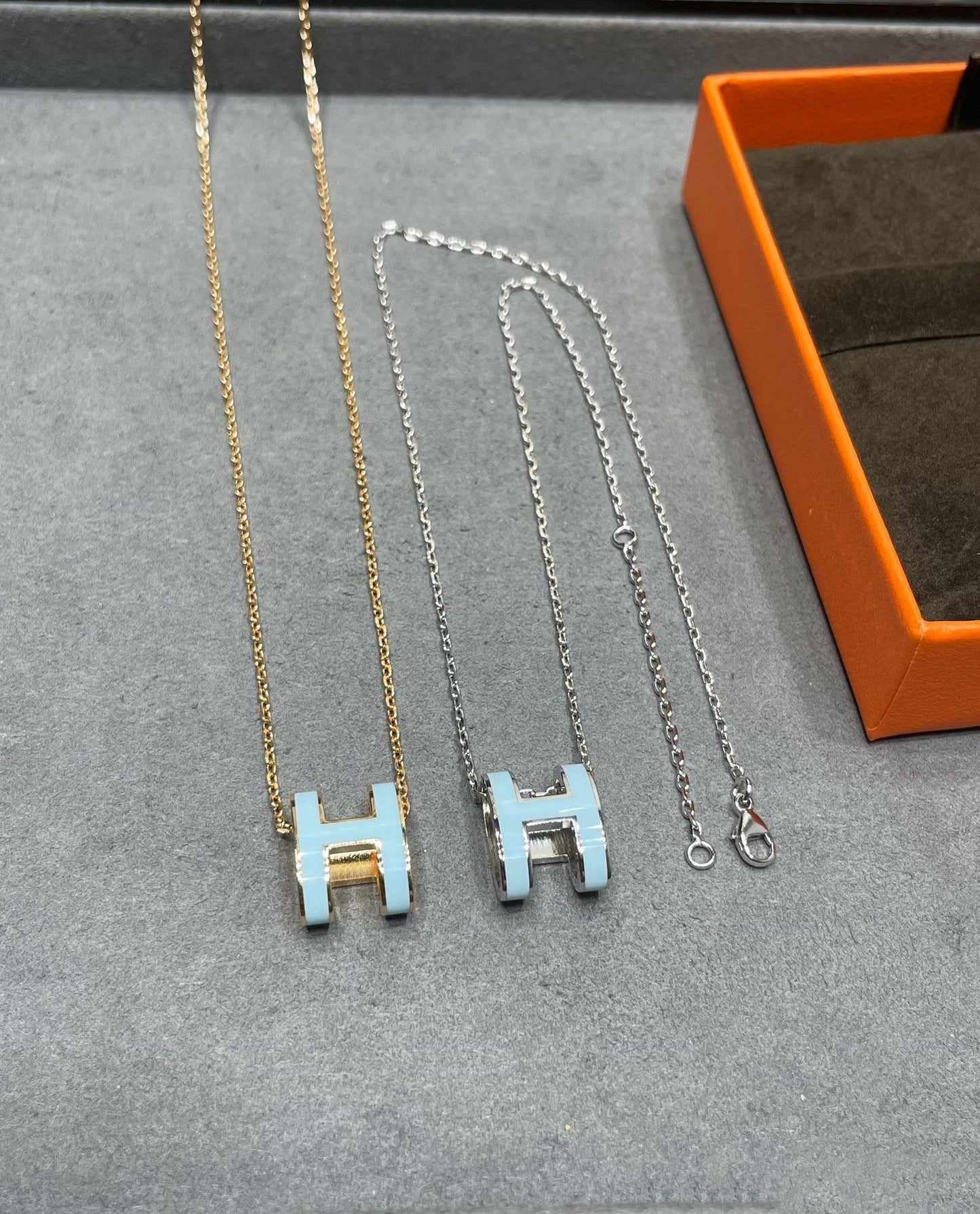 [Stars Jewelry]POP H SKY BLUE NECKLACE
