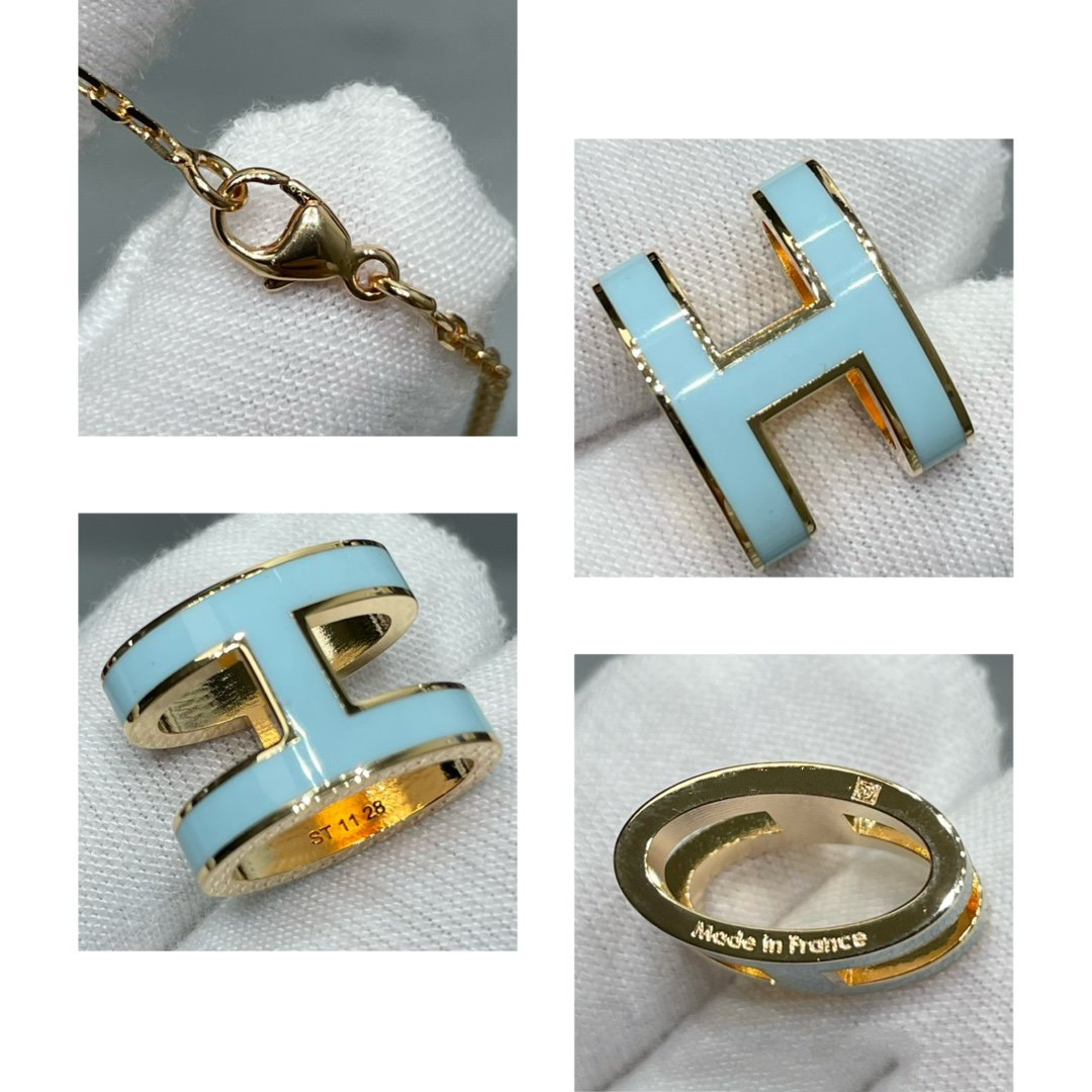 [Stars Jewelry]POP H SKY BLUE NECKLACE