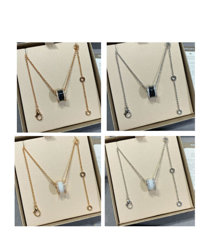[Stars Jewelry]ZERO 1 DIAMOND CERAMIC NECKLACE