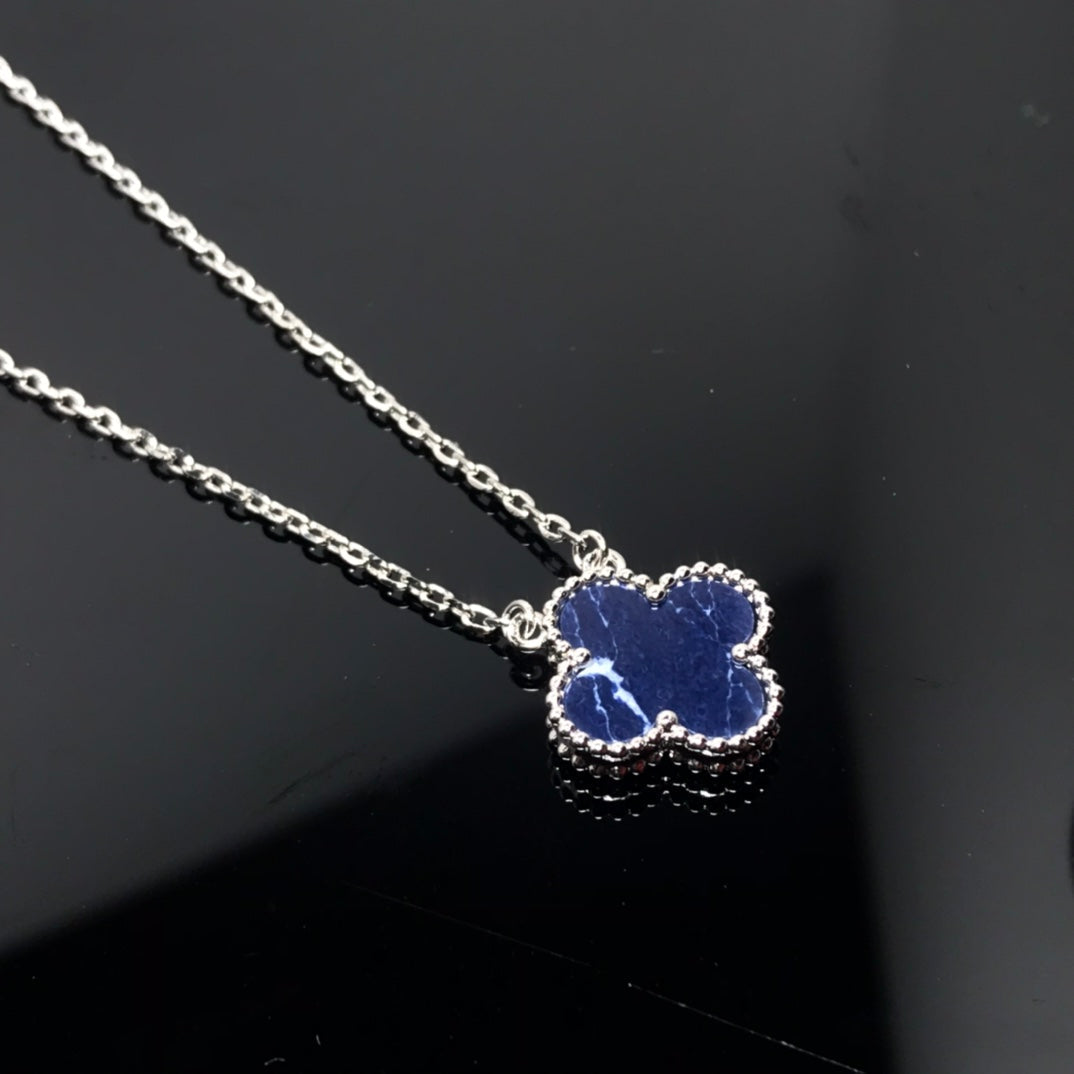 [Stars Jewelry]CLOVER PIETERSITE SILVER LONG NECKLACE