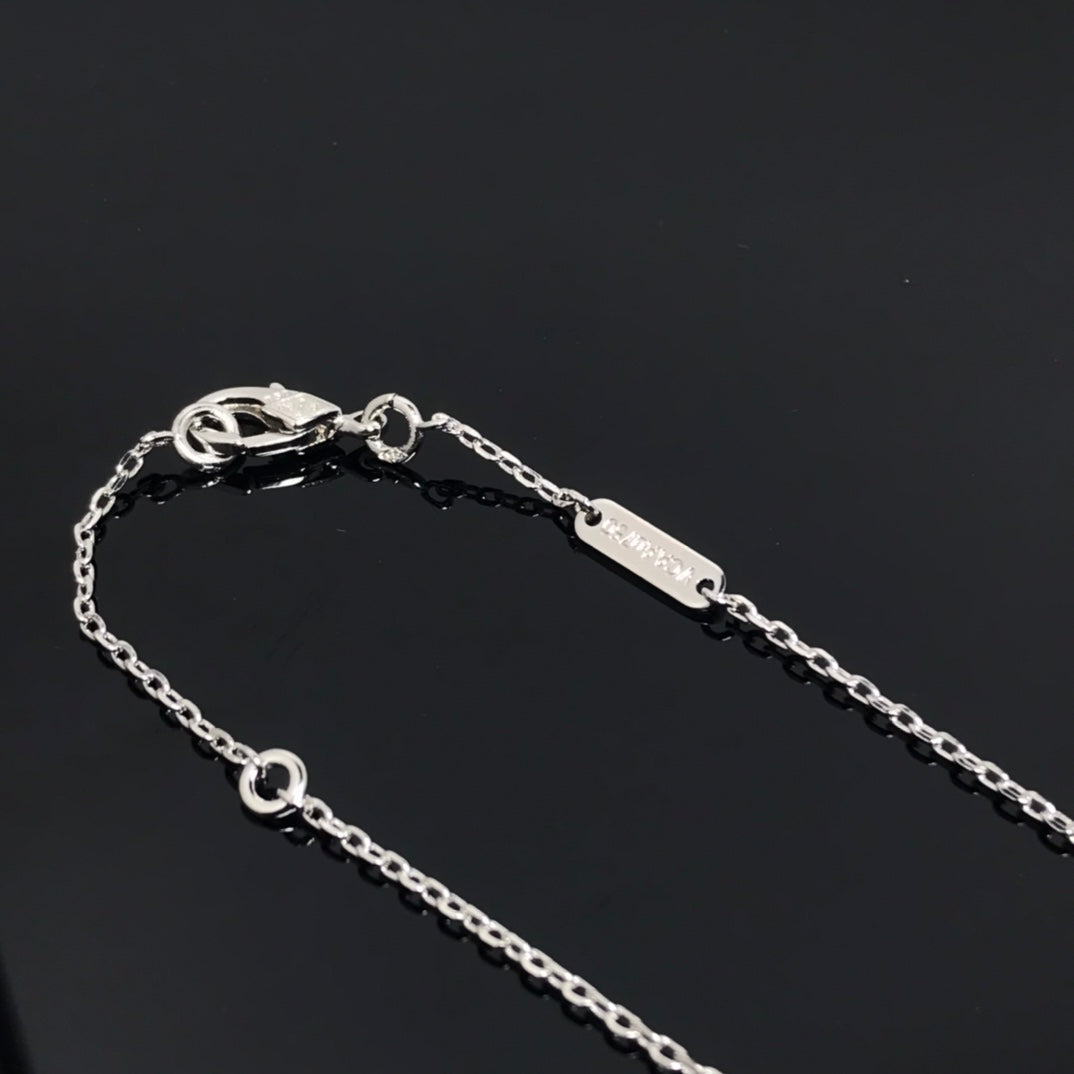 [Stars Jewelry]CLOVER PIETERSITE SILVER LONG NECKLACE