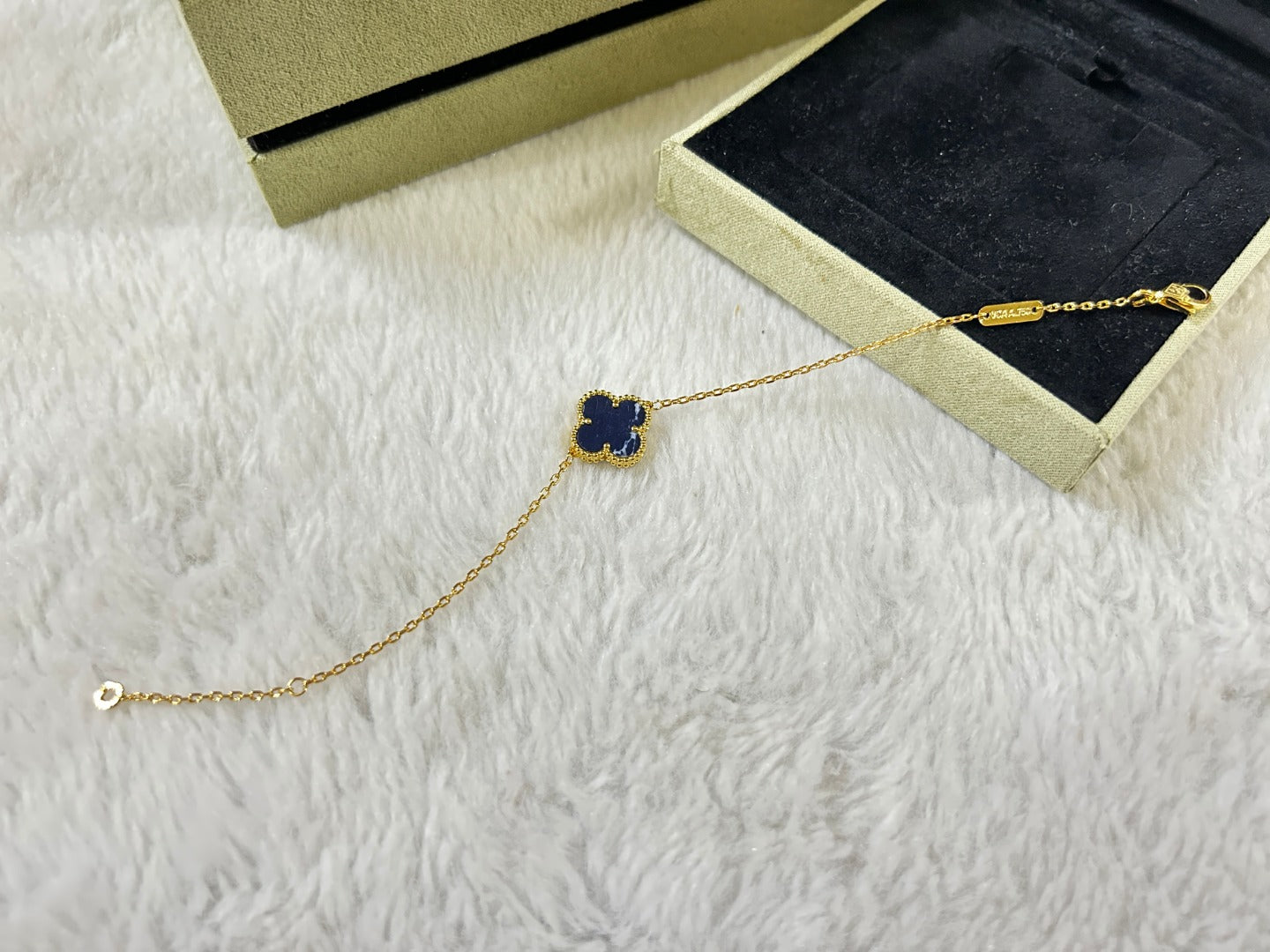[Stars Jewelry]CLOVER 1 MOTIF PIETERSITE BRACELET